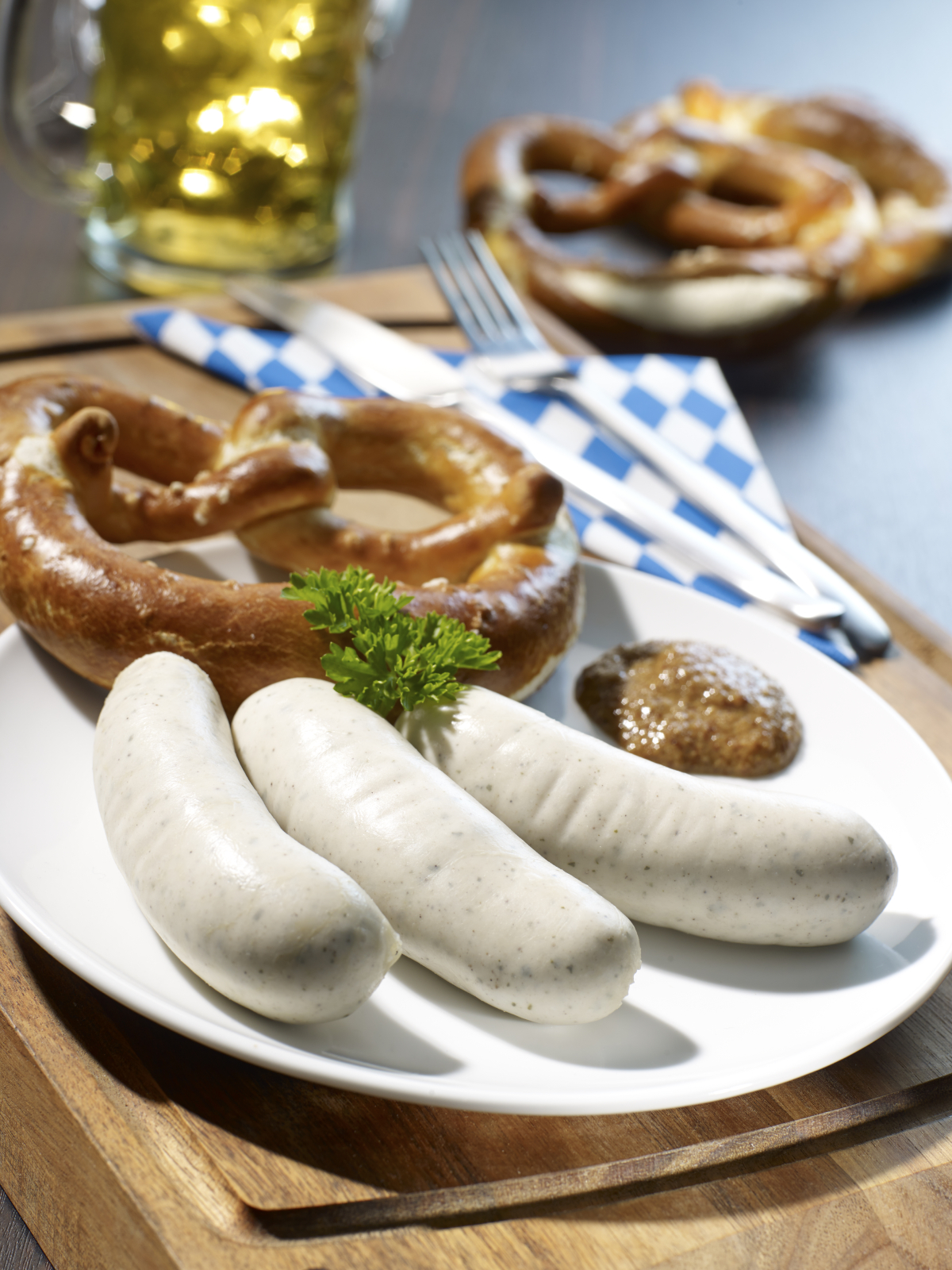 Weißwurst und Brezel